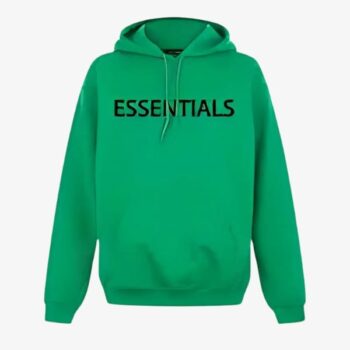 essentials green hoodie